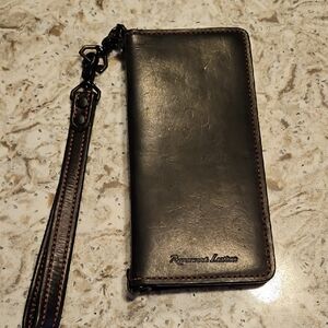 RAVENWOOD LEATHER BLACK MENS BIKER WALLET